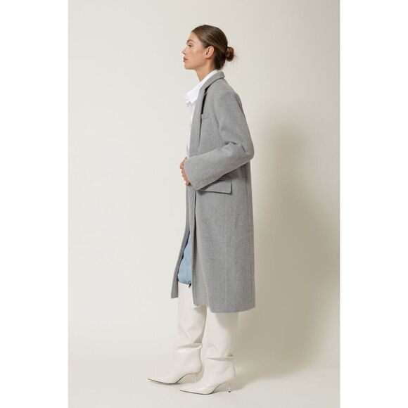 Line & Dot JOHN COAT size S Gray Open Front Revolve - Picture 3 of 14